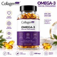 Collagen Forte Platinum Omega 3 Premium Fish Oil Balık Yağı 1000MG 90 Kapsül
