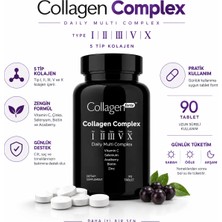 Collagen Forte Platinum 5 Tip Kolajen, Vitamin Ve Mineral Içeren Takviye Gıda 500mg 90 Tablet