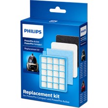 yzcpart Philips Powerpro Compact Fc 8516 Uyumlu Süpürge Hepa ve Sünger Filtre Seti