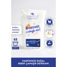Lindos - Ekstra Narin Bitkisel Baby Kokusuz Doğal Sabun Bazlı Bebek Sıvı Çamaşır Deterjanı