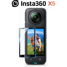 CoverZone INSTA360 X4/x5/x6 Nano Jel Tam Kaplama, Ar Yansıma Önleyici, Parmak Izi ve Çizilme Önleyici Yüzey, Af Oleofobik