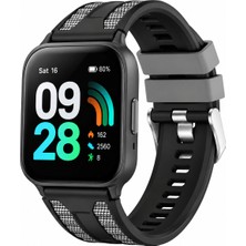 Dexmon Xiaomi Redmi Watch 4 / 5 / 6 - 6 Active / 6 Lite - Smart Band 9 Pro / 8 Pro Uyumlu Çift Renkli Spor Silikon Kordon