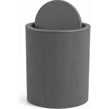 Kitchen Line Novaflip Açılır Kapaklı Yuvarlak Çöp Kovası 6,25 L – Kompakt & Modern Tasarım 22*19 cm