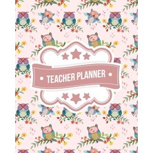 Zemira Teacher Planner: Pink Floral Owls Pattern | + Bonus Student Information Log | Weekly Lesson Plans |