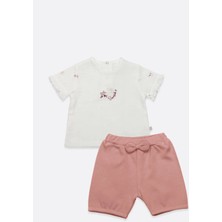 Bistyle 2li Takım Şort Müslin Starfish Wishes 14124 Pembe