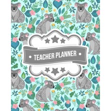 Zemira Teacher Planner: Koala Bear Pattern | + Bonus Student Information Log | Weekly Lesson Plans | Month
