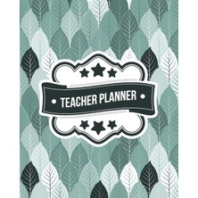 Zemira Teacher Planner: Botanical Leaf Pattern | + Bonus Student Information Log | Weekly Lesson Plans | M
