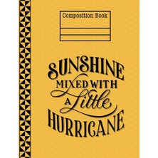 Zemira Sunshine Mixed With A Little Hurricane Yellow Composition - Blank: 130 Pages 7.44 x 9.69 B
