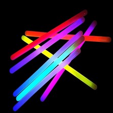 Zemira 25 Adet Vip Deluxe Kalin Glow Sti̇ck Neon Işik Fosforlu Çubuk Işikli Çubuk Ultra Parlak Işik