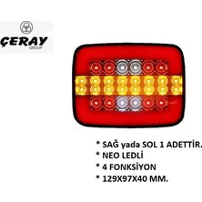 Ceray 12V Neon LED Stop Massey MF-275 Stop / Üniversal Stop Lamba 4 Fonksiyon Çeray 202205