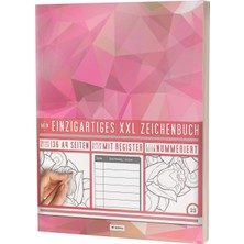 Zemira Mein Zeichenbuch / 136 Seiten, Nummeriert, Inhaltsverzeichnis / Dickes Blanko Buch / PR601 „roseev“