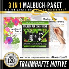Zemira 3 In 1: Malbuch Für Erwachsene (120 Motive - Nachtspaziergang, Tropische Vögel, Mandalas): Volume 2