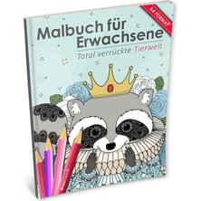 Zemira Malbuch Für Erwachsene: Total Verrückte Tierwelt (Kleestern®, A4 Format, 40+ Motive): Volume 14 (A4