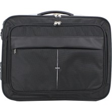 Belirtilmemiş Unisex 17.3 Siyah Çelik Kasalı Laptop Evrak Notebook Bilgisayar Çantası