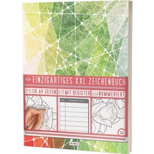 Zemira Mein Einzigartiges Xxl Zeichenbuch: 136 A4-Seiten, Nummeriert, Register / Es Skizzenbuch / PR601 „t
