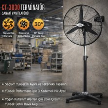 Cata Terminatör Ayaklı Sanayi Vantilatörü-Motor