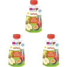 Zemira Hipp Organik Çarkıfelek Meyveli Karışık Meyve Püresi 100 G 3lü Paket