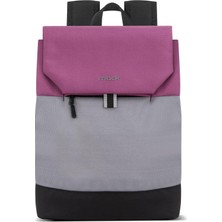 Mack Zen Eco MCE-1303 Sırt Çantası - Macbook Çantası, Hırsızlığa Karşı Koruma, Küçük, Mini, 13-14 Inç Laptop, Günlük ve Iş Kullanımı, Şık Tasarım, Üniversite ve Okul Için, Bordo Gri