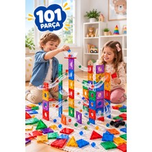 Baby Home 101 Parça Manyetik Yapı Blokları Çocuklar Için 3 Boyutlu Karo Oyun Seti Oyuncak Yap Boz