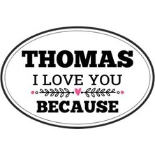 Zemira Thomas I Love You Because: Love Book Personalized Birthday Books For Adults With Prompted Guided Fi