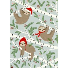 Zemira Merry Sloths Small Boxed Holiday Cards (Christmas Cards, Greeting Cards)