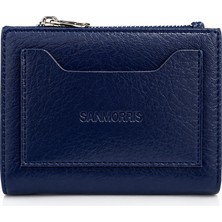 Sanmorris Unisex Fermuarlı Kartlık Çok Gözlü Kompakt Cüzdan S-2006