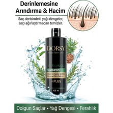 DORSY +Plus Hızlı Uzama ve Hacim Etkili Tuzsuz Doğal At Kuyruğu Özlü Şampuan 400 ml