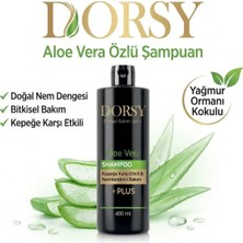 DORSY +Plus Kepeğe Karşı Etkili ve Nemlendirici Tuzsuz Doğal Aleo Vera Şampuan 400 ml
