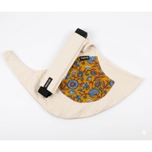 Kırık Beyaz Mavi Çiçek Pazen Tinytrek Yan Sling | Ergonomik Çocuk Taşıyıcı 10AY-4YAŞ' (Max 18KG)