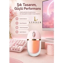 Muse Işıklı Bluetooth & 2.4g Kablosuz Oyuncu Pudra Pembe Mouse