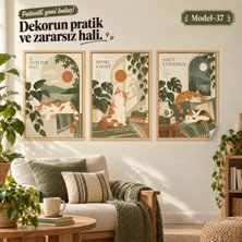 Akıllı Kağıt Statik Tutunma Özellikli Tablo - Poster Hayvan (Model- 37)