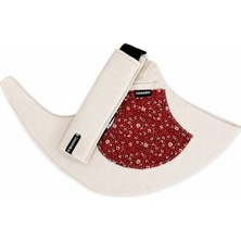 Kırık Beyaz Kırmızı Çıtır Çiçek Pazen Tinytrek Yan Sling | Ergonomik Çocuk Taşıyıcı 10AY-4YAŞ' (Max 18KG)