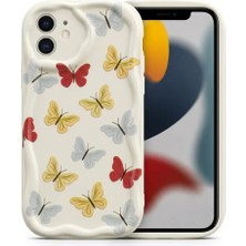 Nezih Case Iphone 12 ile Uyumlu Zikzak Tasarım Desenli Silikon Kılıf