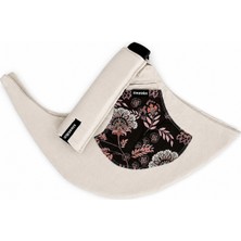 Kırık Beyaz Yelpaze Çiçek Pazen Tinytrek Yan Sling | Ergonomik Çocuk Taşıyıcı 10AY-4YAŞ' (Max 18KG)