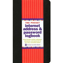 Zemira Pocket Internet Address & Password Logbook (Removable Cover Band For Security)