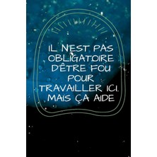 Zemira Il N'est Pas Obligatoire D'être Fou Pour Travailler Ici Mais Ça Aide: Joili Carnet De Notes, Cadeau