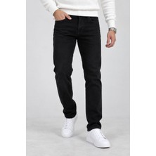 Fosool Erkek Regular Fit %97 Pamuklu Denim Jeans Kot Pantolon – Siyah, Gümüş, Mavi, Açık Mavi
