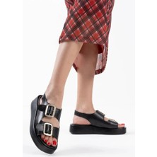 Siyah Cilt Kadın Sandalet TR17MY02A