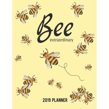 Zemira Bee Extraordinary 2019 Planner: 12 Month Large Horizontal Yearly, Monthly And Weekly Calendar Plann