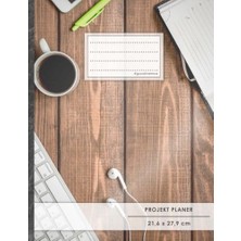 Zemira Projektplaner A4 • 70+ Seiten, Softcover, Register, "schreibtisch" • #goodmemos • Linke Seite Für P