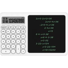 Store Çok Amaçlı Digital Hesap Makinesi LCD Ekran Yazma Tableti Ofis Okul Için Silinebilir El Yazısı Not Defteri