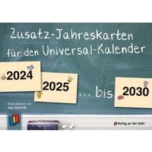 Zemira Zusatz-Jahreskarten 2024 – 2030 Für Den Universal-Kalender: Ergänzendes Set Für Kita Und Schule