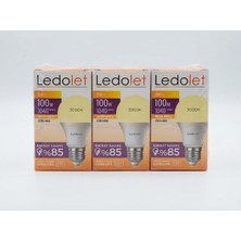 Ledolet 15W LED Ampul Gün Işığı 3 Adet