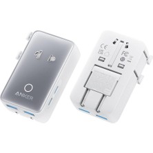 Anker Nano Seyahat Adaptörü (5-In-1, 20W) - Beyaz
