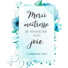 Zemira Independently Published Merci Maîtresse: Cadeau Maitresse D’ecole. Agenda Avec Planificateur Semain