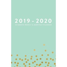 Zemira 2019 - 2020, Month Weekly & Monthly Planner: Mint Green With Dots, January 2019 - June 2020 (201