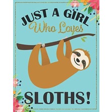 Zemira College Ruled - Sloth Composition Notebook: An 8.5X11 Inch 1 Subject Notebook, Cute Notebo