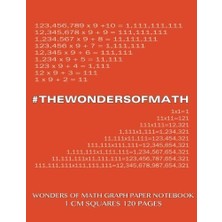 Zemira Wonders Of Math Graph Paper 120 Pages With 1 cm Squares: 8.5 x 11 Inch With Orang
