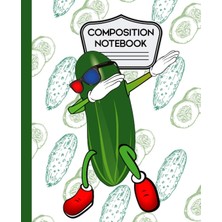 Zemira Composition Notebook: Cute Funny Dabbing Pickle - 7.5" x 9.25 - 100 Pages