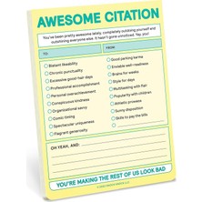 Zemira Awesome Citation Nifty Note Pad Pastel Version (Knock Knock Nifty Notes)
